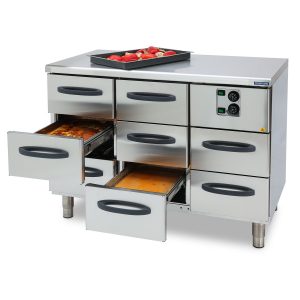 Heated drawers