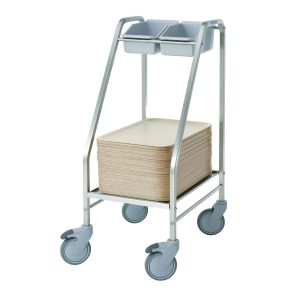 Tray and cutlery trolleys