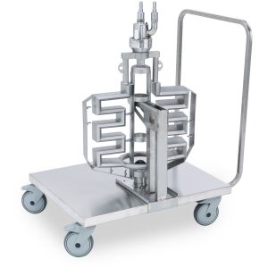 Mixer washing trolley